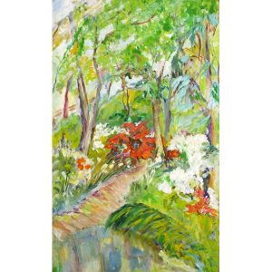 BACKYARD IN SUMMER