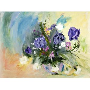 BOWL OF SPRING FLOWERS